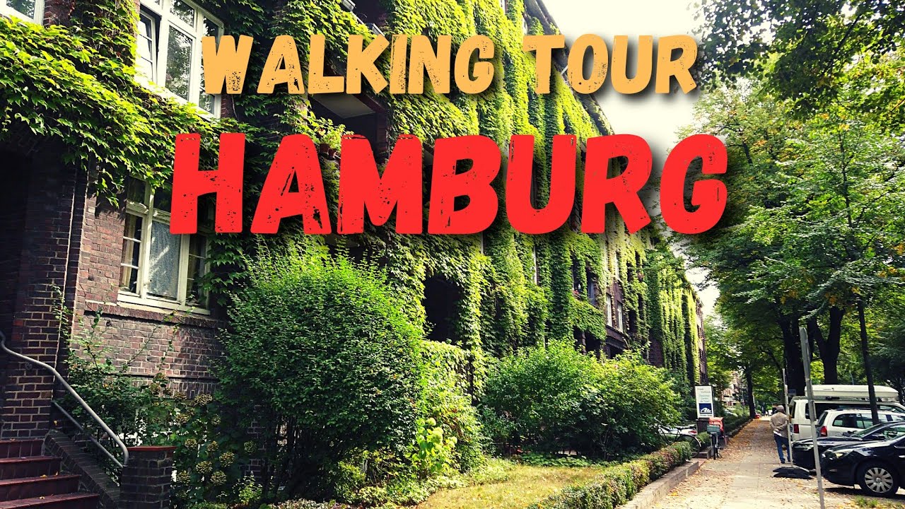 Hamburg, Germany - Walking Tour in Eimsbüttel. Beautiful Green Generalisviertel.