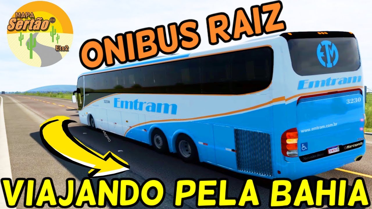 4K| ETS2 - MAPA GRATUITO DA BAHIA PARA ONIBUS RODOVI&Aacute;RIO (NOVO TRECHO MAPA SERT&Atilde;O)