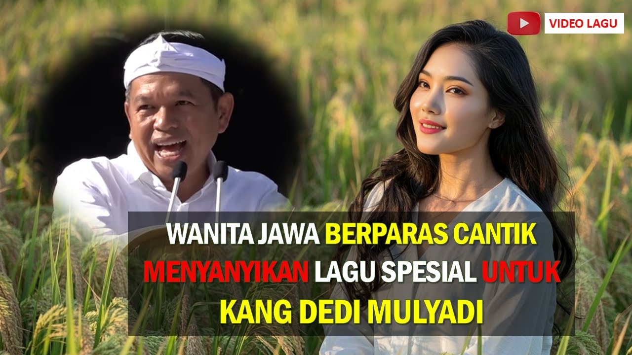 WANITA JAWA Berparas Cantik Menyanyikan Lagu Spesial buat KANG DEDI MULYADI