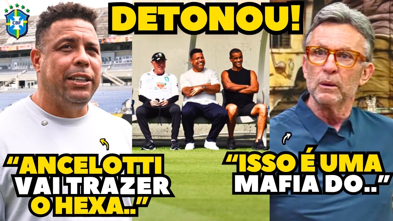 EITA! RONALDO APARECE NO TREINO DA SELE&Ccedil;&Atilde;O BRASILEIRA E NETO DETONA ANCELOTTI!!