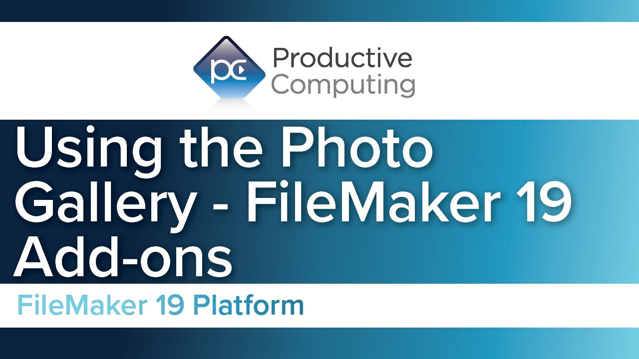 Using the Photo Gallery in Claris FileMaker - FileMaker Add-ons