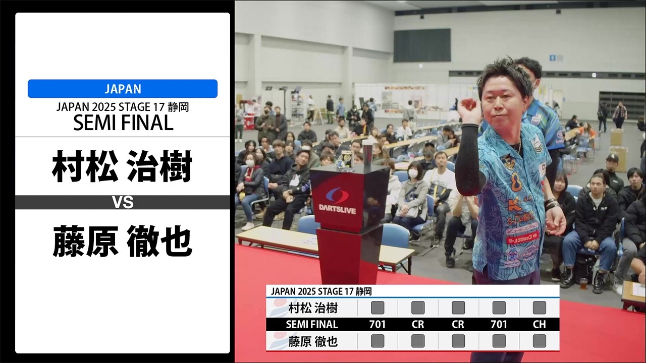 【村松 治樹 VS 藤原 徹也】JAPAN 2025 STAGE17 静岡 SEMI FINAL