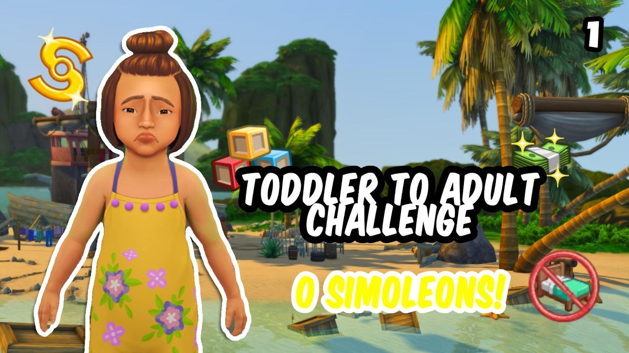 Come SOPRAVVIVERE con Una SOLA Toddler! #1 (Rags to Riches) #ragstoriches #sims4 #games #videoviral