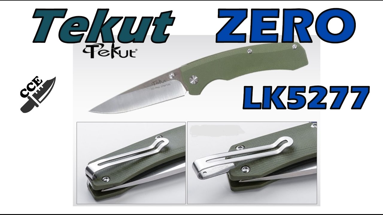 Review of Tekut ZERO.  Model# LK5277.  With this Knife a Brand Comes of Age