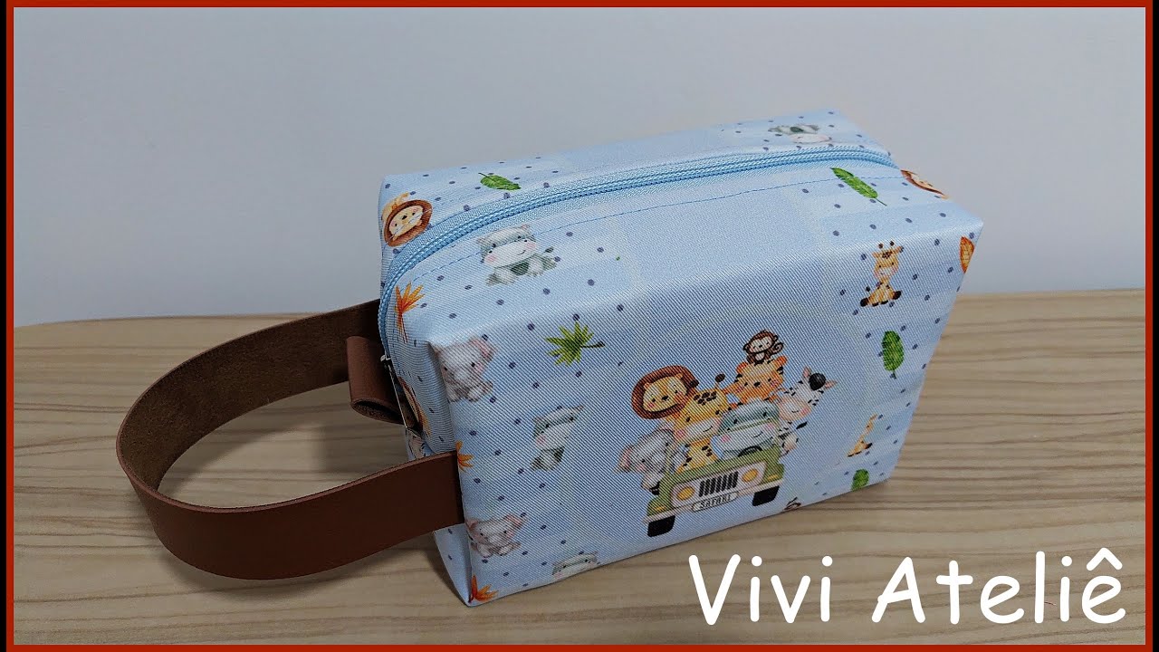 Nécessaire Box do Bebê | Com Molde Gratuito | Passo a Passo | Vivi Ateliê