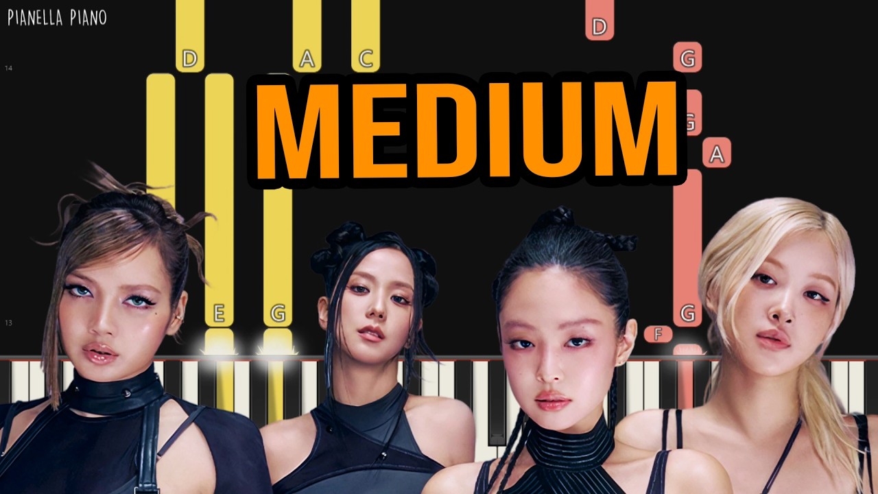 BLACKPINK - GO | MEDIUM Piano Tutorial by Pianella Piano