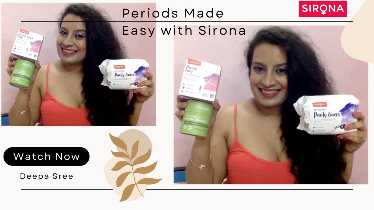 Periods made easy with Sirona 🌸// Best Periods & Menstrual Products I use & loved them // Deepa Sree
