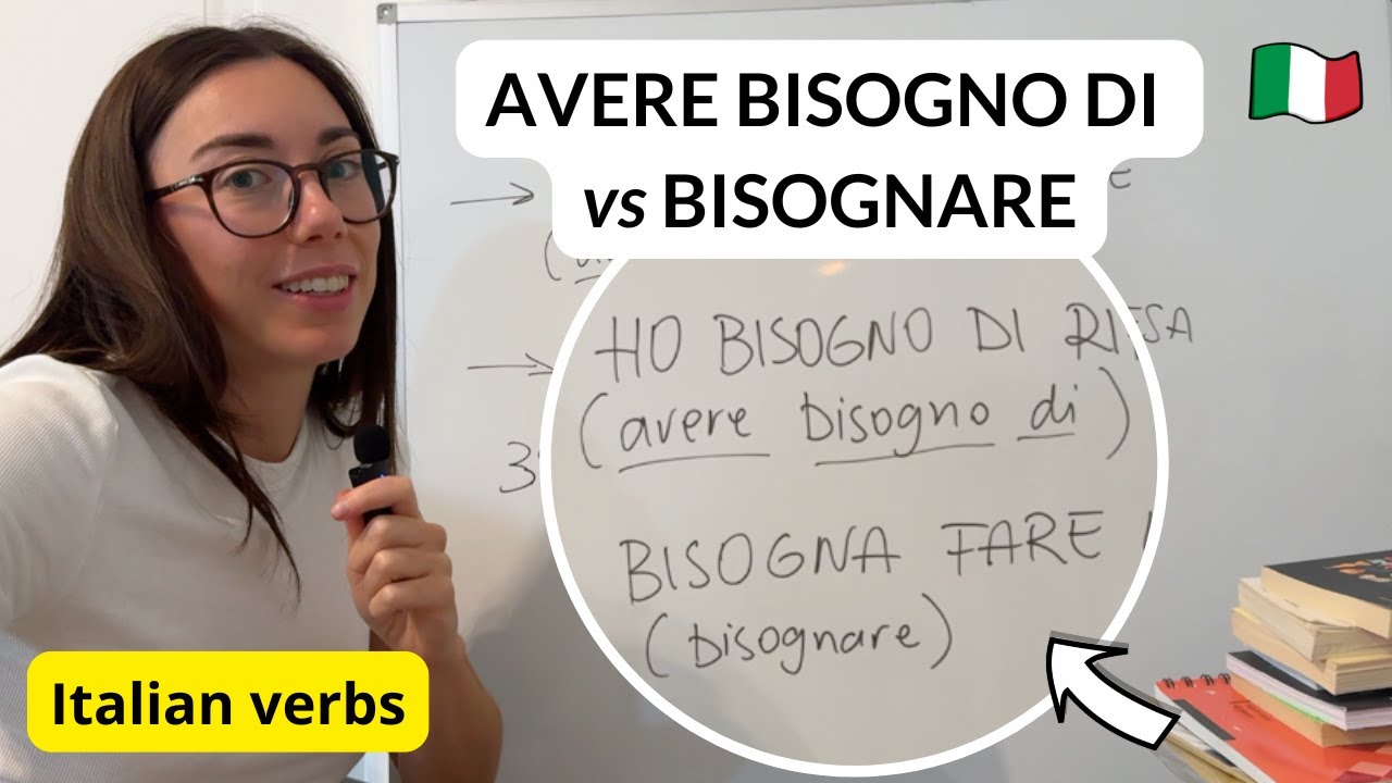 Italian Grammar Focus: verbs BISOGNARE and AVERE BISOGNO DI (Bisogna… Ho bisogno di…)