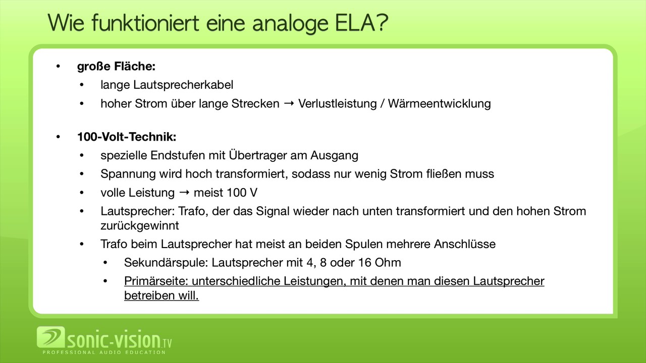 28.11 Livetontechnik: ELA-Technik