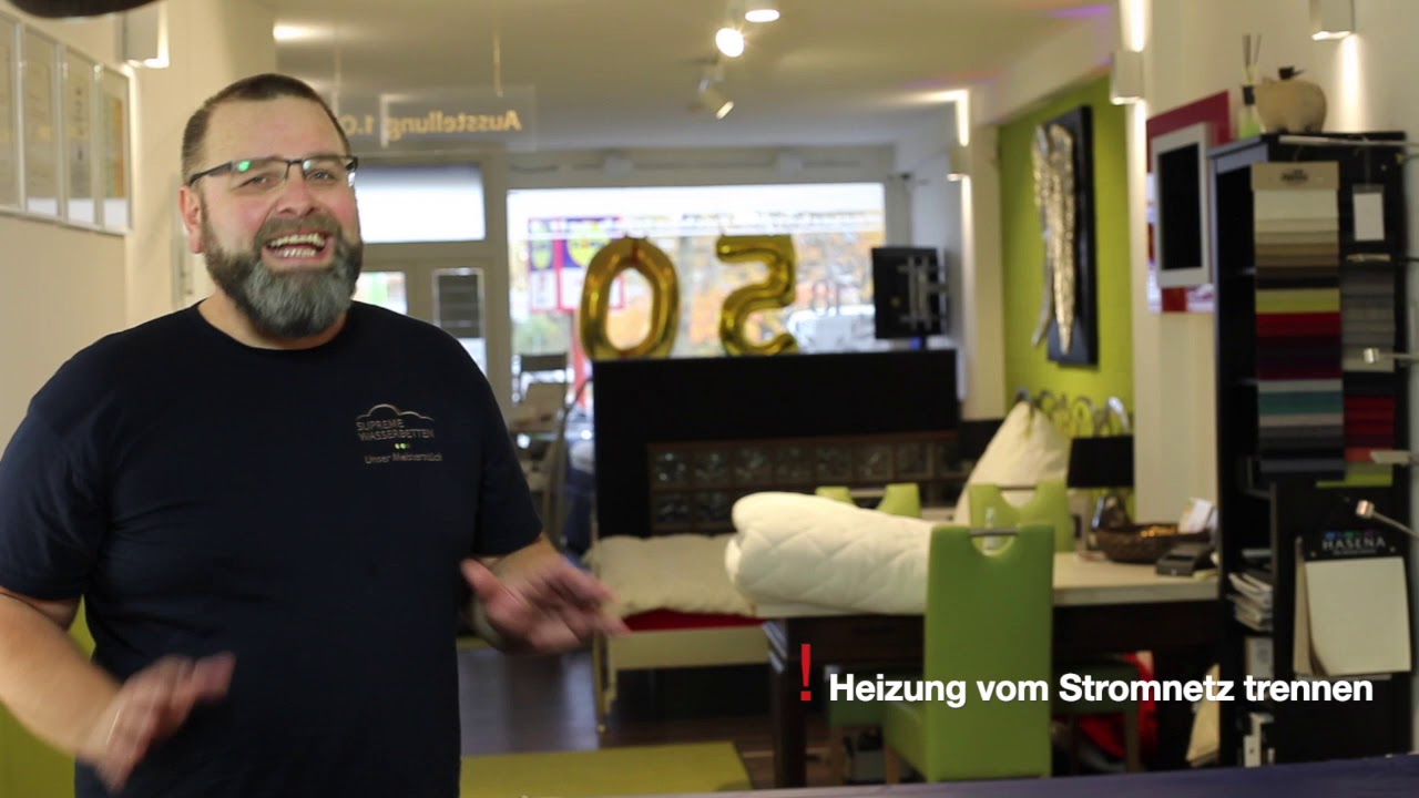 Profi-Tipp: Wasserbett abpumpen, aber richtig!