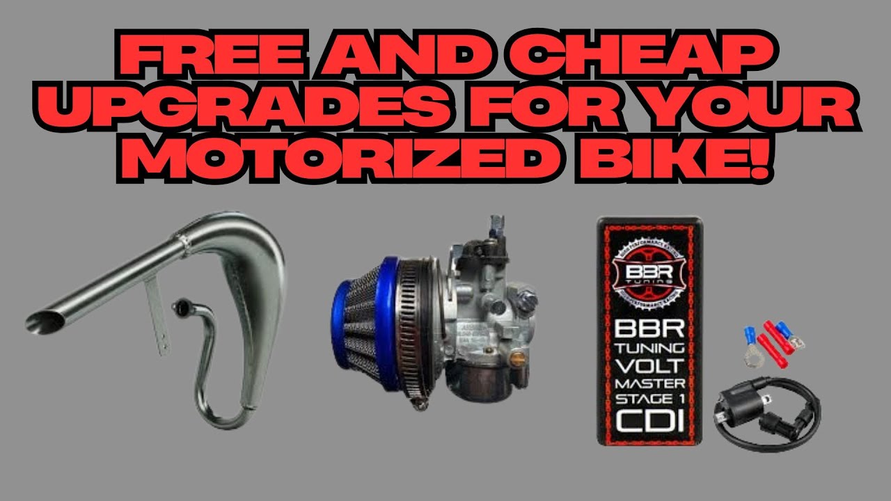 Free And Cheap 2-Stroke Motorized Bike Upgrades! [Part 1]