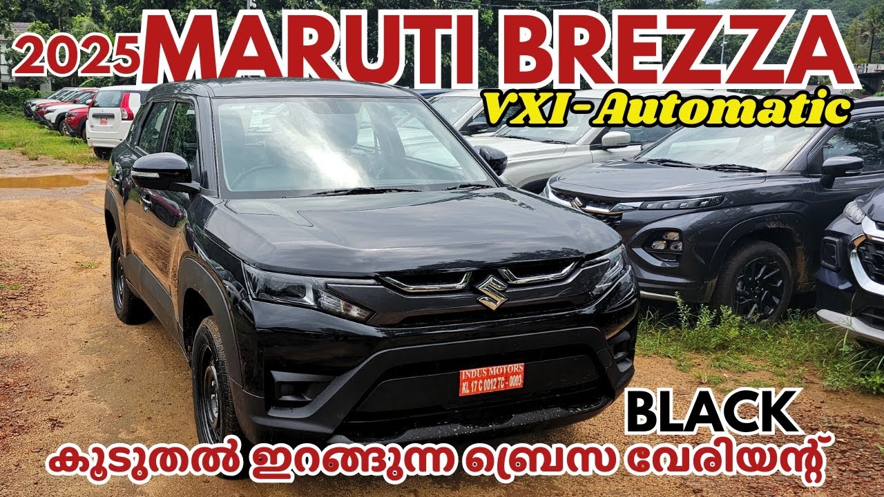 Maruti Suzuki Brezza Vxi Automatic 2025 Malayalam Review | 2025 Brezza Vxi Black Colour Review