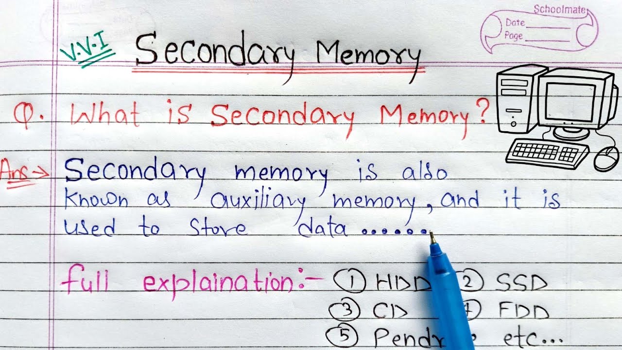What is Secondary Memory? full Explanation | auxiliary memory क्या है?
