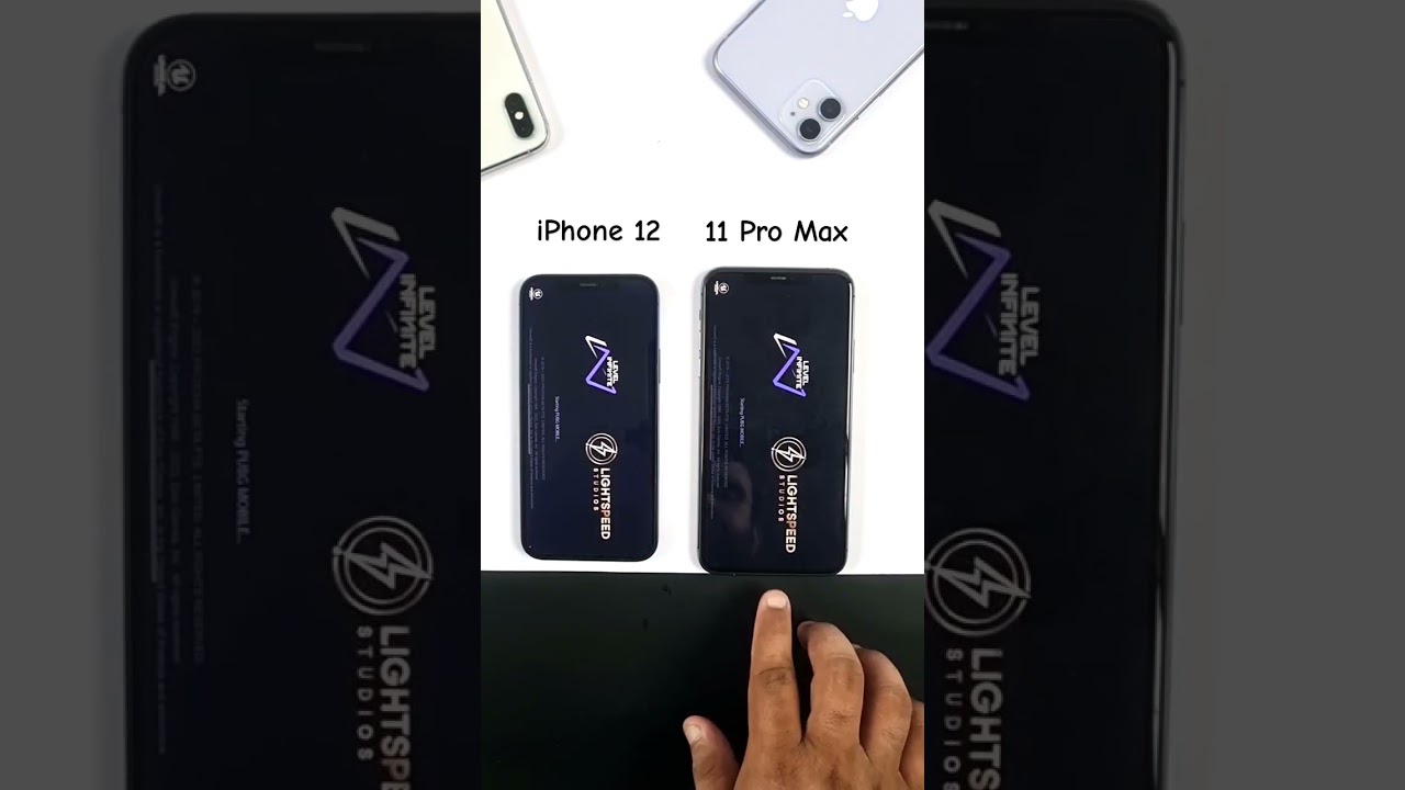 iPhone 12 Vs 11 Pro Max PUBG Loading TEST - Apple A13 Vs A14 Bionic #shorts