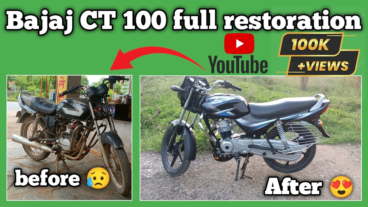 Bajaj ct 100 full restoration / Bajaj ct 100 modified #viral