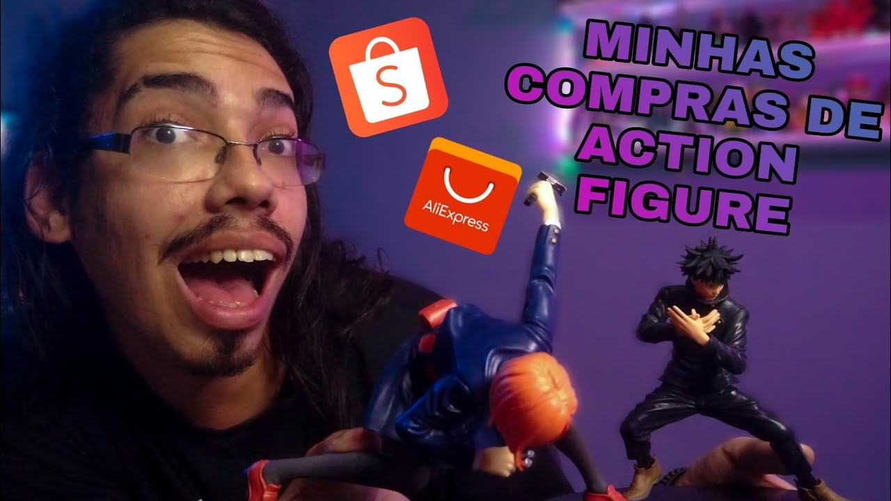 MEUS ACTION FIGURES DA SHOPEE E ALIEXPRESS ( JUJUTSU KAISEN )