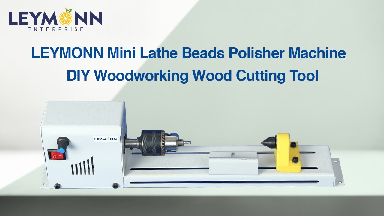 LEYMONN Mini Lathe Beads Polisher Machine | DIY Woodworking Wood Cutting Tool