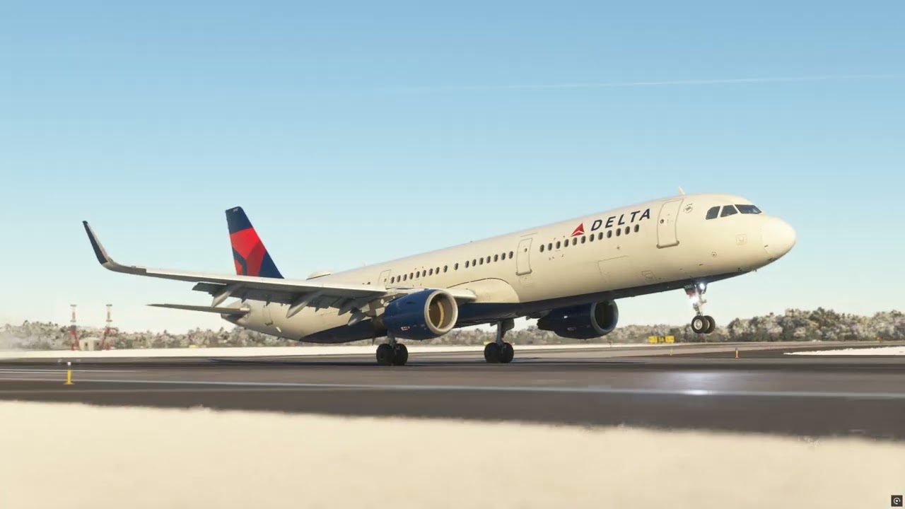 MSFS2020 || Detroit Metro KDTW 21L Visual Approach