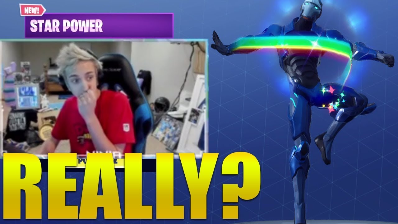 NINJA REACTS *NEW* STAR POWER EMOTE/DANCE !! Fortnite Battle Royale !
