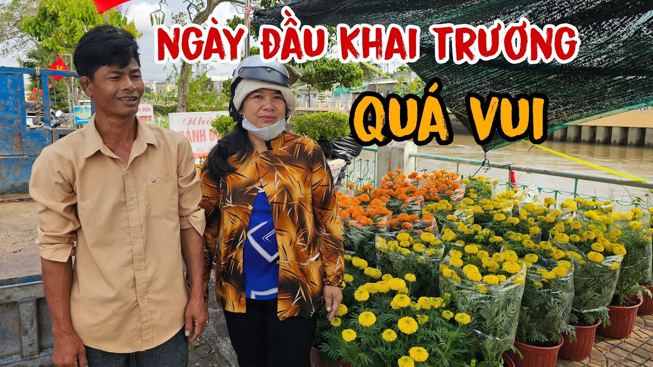Anh Trung Chị Quý chính thức khai trương bán hoa ngày đầu tiên#anhtrungchuongvit #gocnhosoctrang24h 