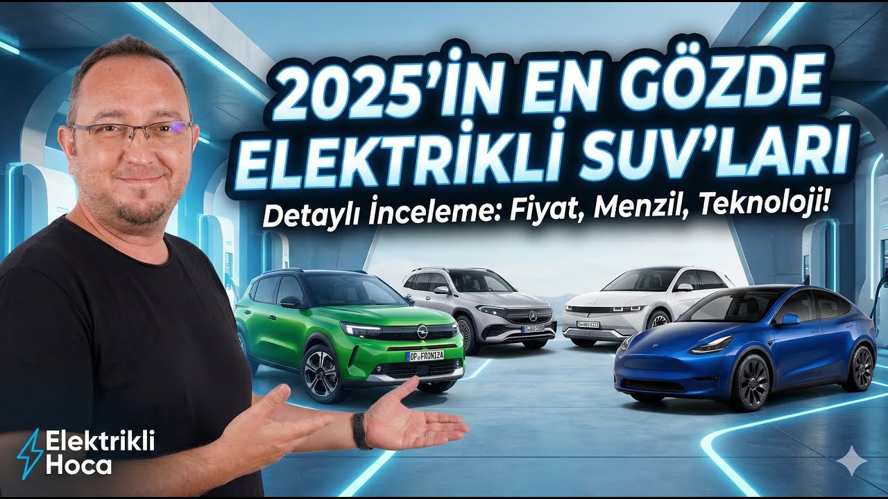 2025'in En Pop&uuml;ler 10 Elektrikli SUV Modeli: G&uuml;ncel Fiyatlar ve İnceleme @ElektrikliHoca