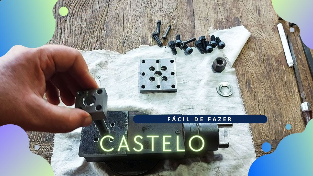 Porta ferramenta Castelo de torno com sobras de material