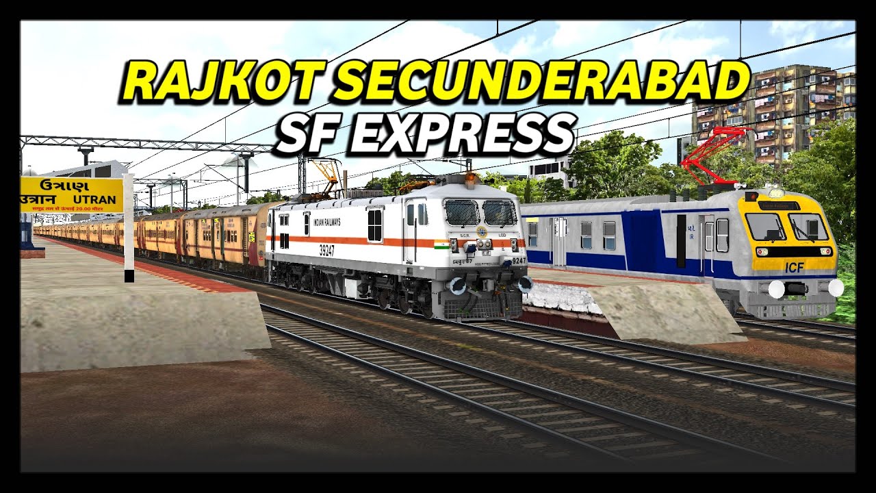 KHANDESH ROUTE SPECIAL | 22717 RAJKOT SECUNDERABAD SF EXPRESS | INDIAN TRAIN SIMULATOR MSTS LIVE