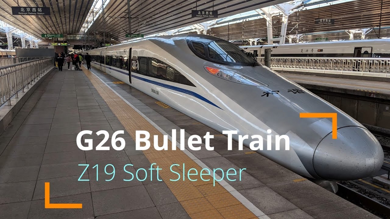 China trains. Z19 nigh-train and G26 Highspeed train.