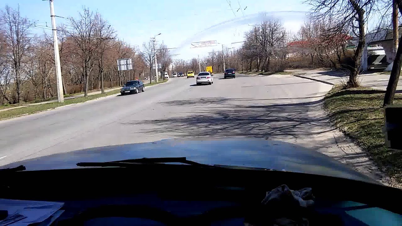Первое вождение по городу ЗИЛ-130.