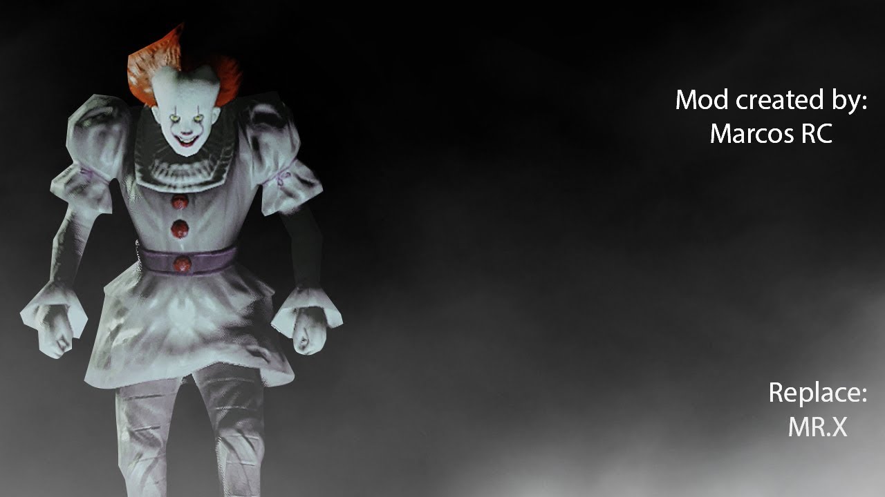 Resident evil 2 REMAKE - Pennywise IT THE CLOWN MOD *mod available*