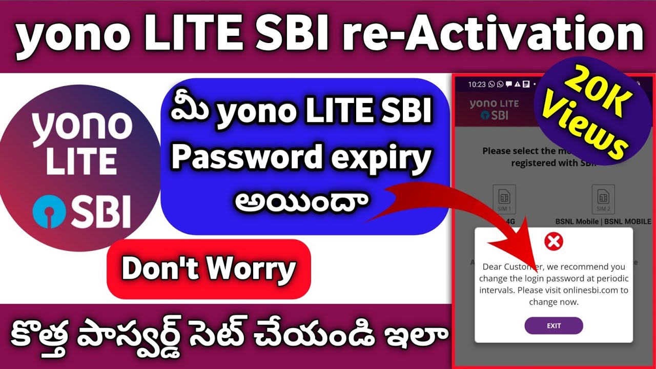 Change the Login Password at Periodic intervals | How to Change Password in YONO SBI Lite