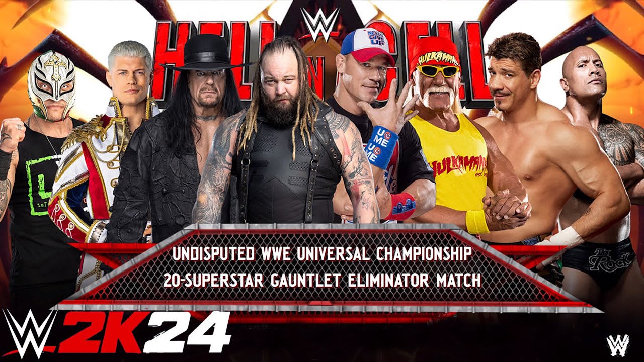 Матч на выбывание TOP 20 WWE Superstar GAUNTLET — WWE 2K24 PS5 [4K]