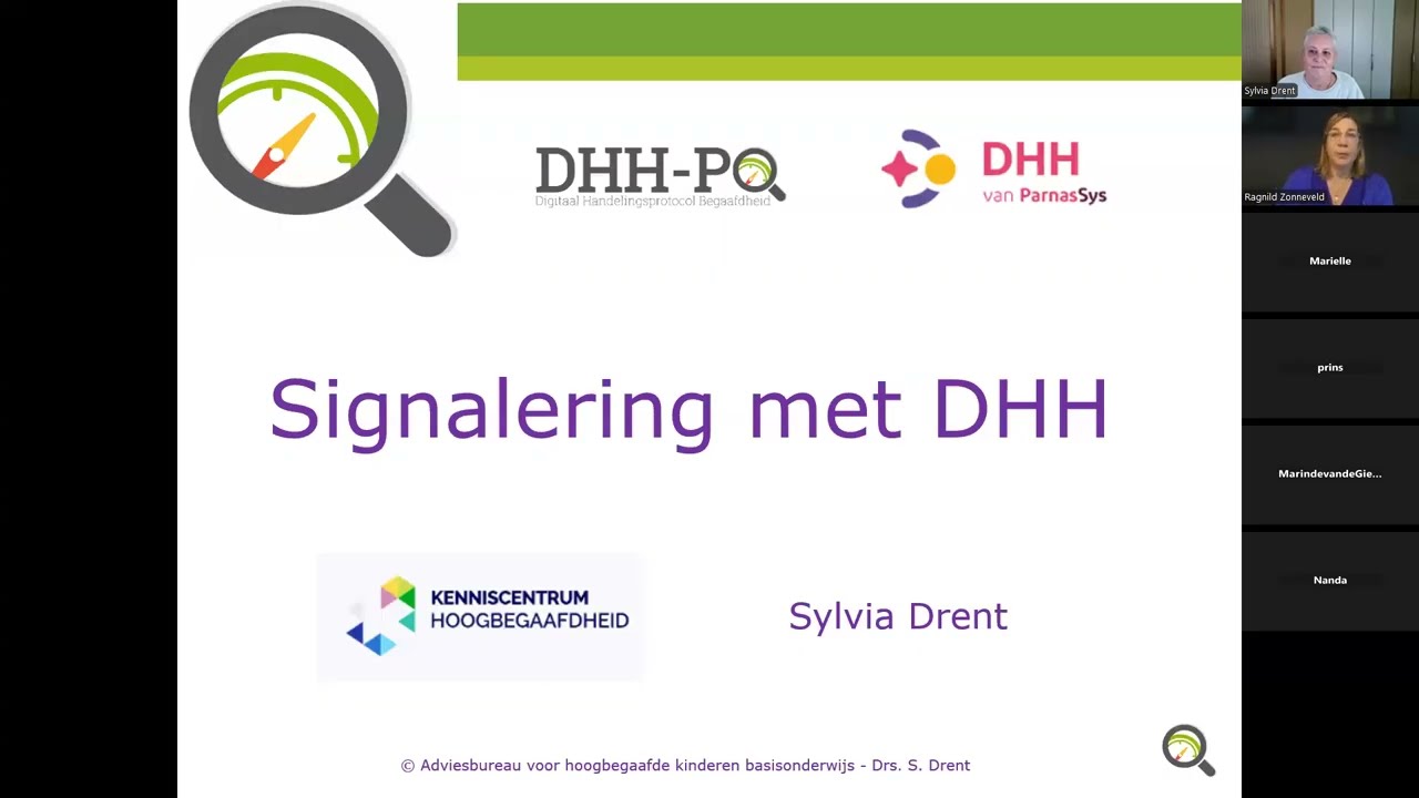KCHB - Registratie webinar Signalering - Digitaal handelingsprotocol begaafdheid