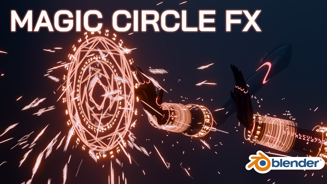 Make Easy Magic Circle FX in Blender | Tutorial #shorts #stylized #vfx