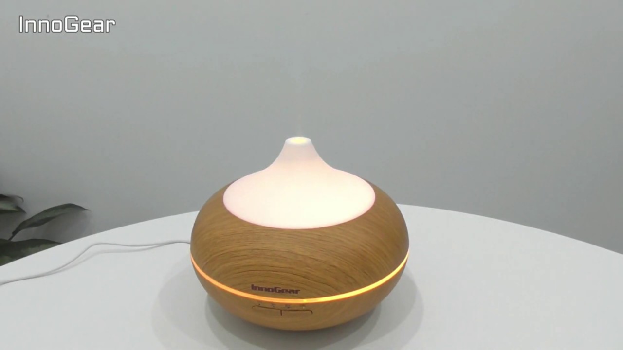 How to use InnoGear 500ml Wood Grain Essential Oil Diffuser