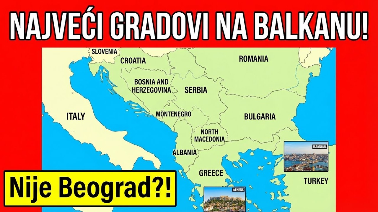 20 NAJVEĆIH GRADOVA NA BALKANU - Nećete vjerovati koji je #1! 😱