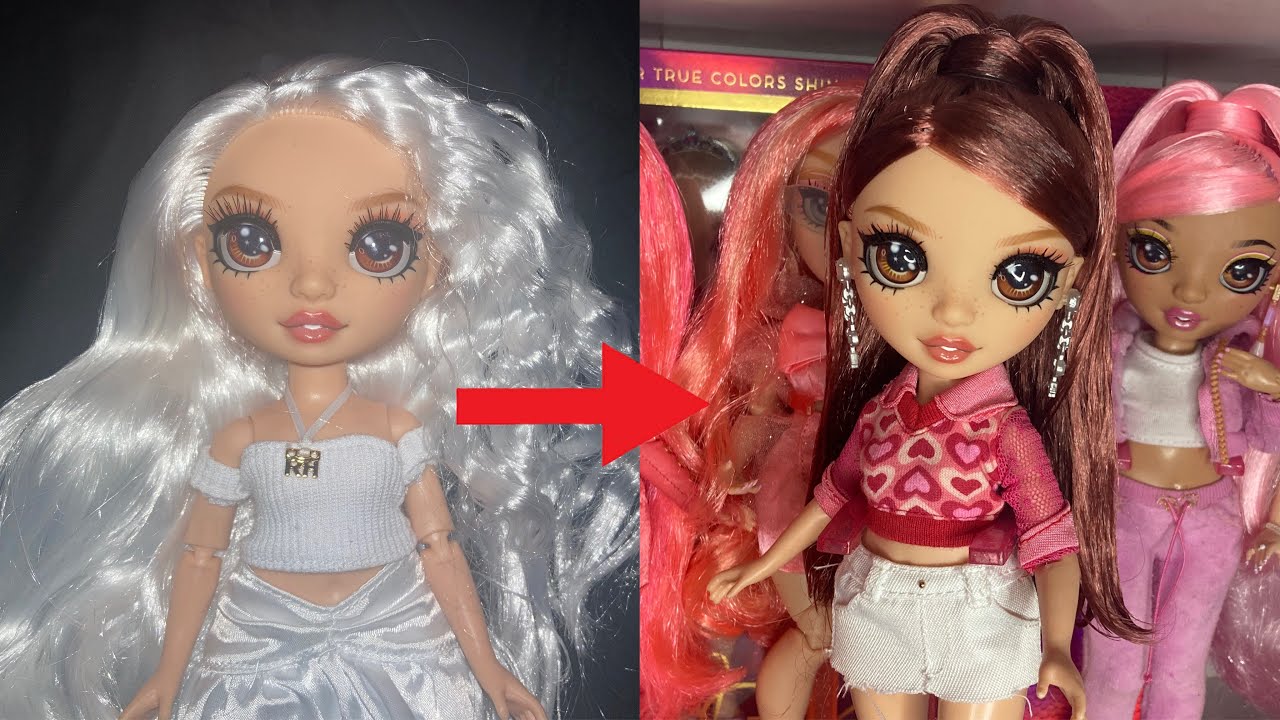 LETS DYE AND STYLE RAINBOW HIGH WATERCOLOR & CREATE DOLL HAIR