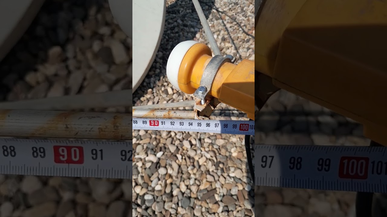 قياس البعد البؤري وقياس أذرع طبق 1.35×1.23 بيضوي