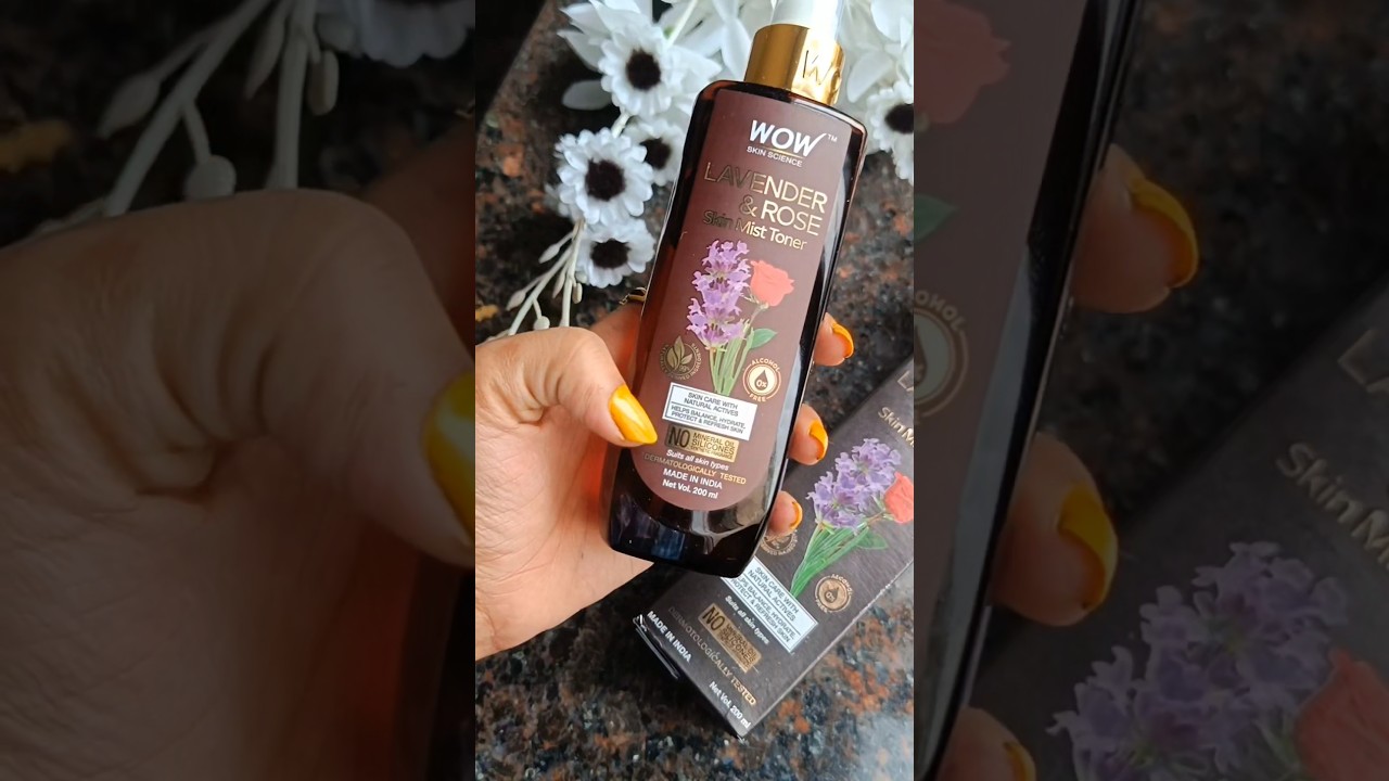 Wow Skin Science Toner 💦 || Lavender & Rose Skin Must  #wowskinscience #ytshorts #shortvideo #shorts