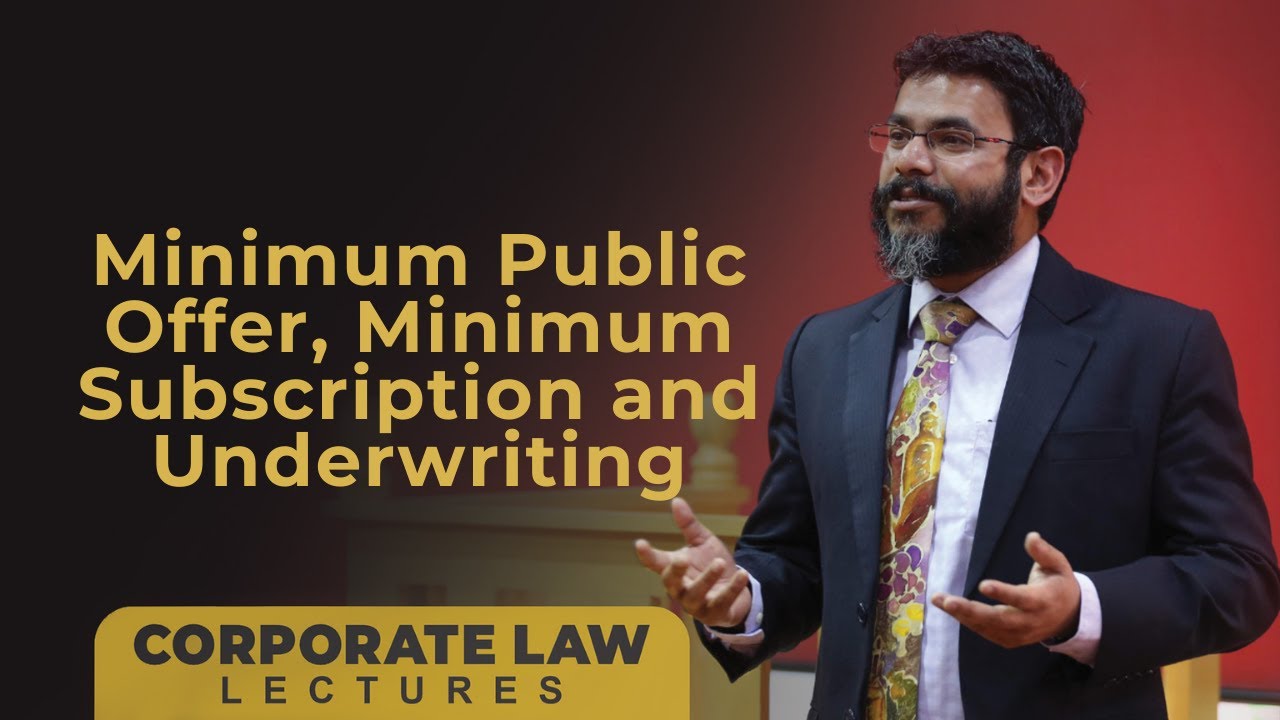 Minimum Public Offer, Minimum Subscription and Underwriting in an IPO