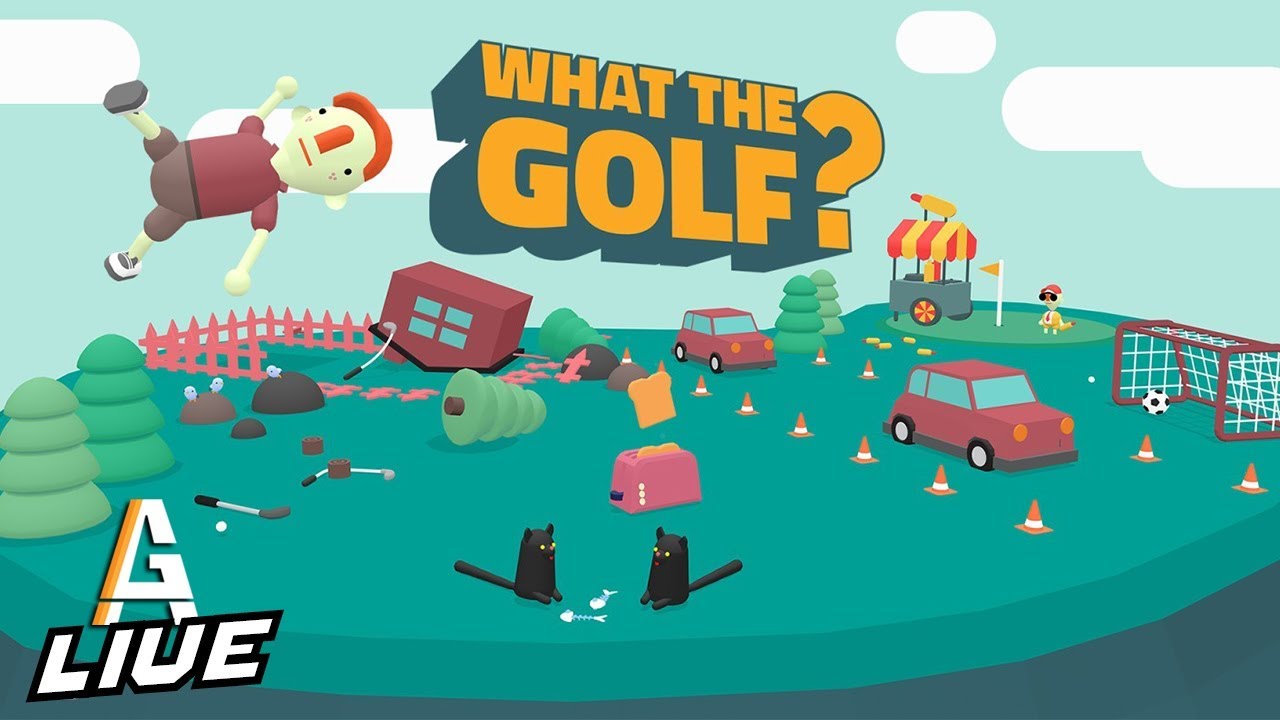 A-Game plays golf.