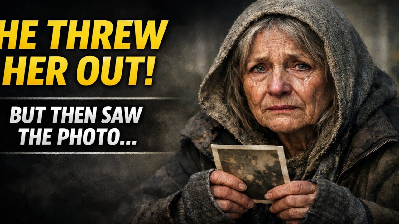 He Kicked Out a Homeless Woman, Then Saw the Photo in Her Hands That Shattered His World