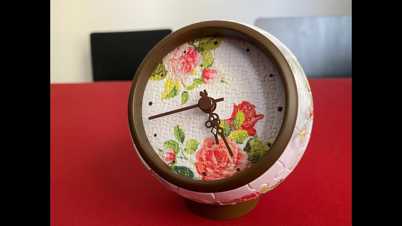 Puzzle Clock 3D Pintoo. Fragant flowers and singing birds