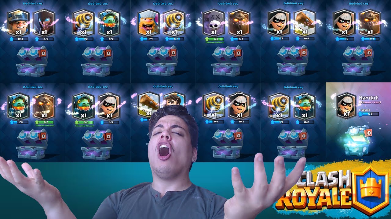 ŞOK!! 21 TANE SEZON ÖDÜLÜ AÇTIM (Clickbait Değil) Clash Royale