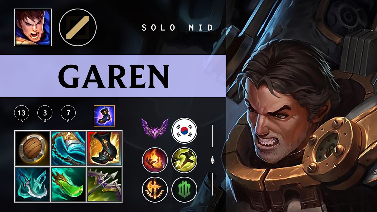 Garen Mid vs Renekton - KR Master Patch 26.04