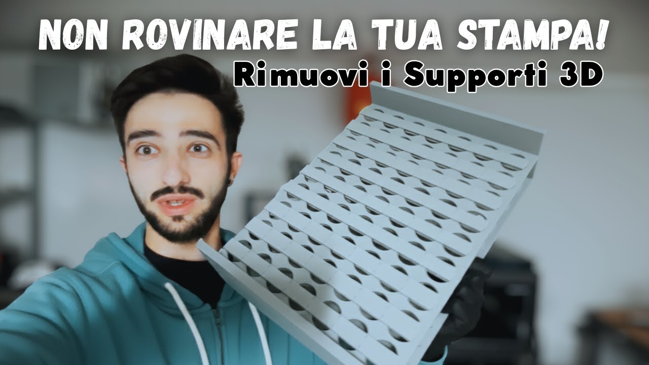 COME TOGLIERE i SUPPORTI dalle TUE STAMPE 3D Facilmente!