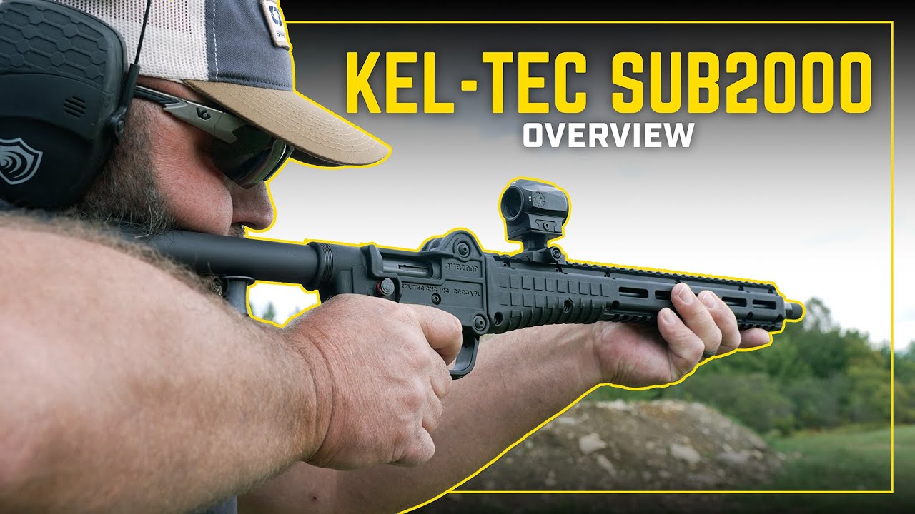KelTec SUB 2000 Gen3 — универсальный складной пистолет PCC калибра 9 мм, совместимый с магазинами...