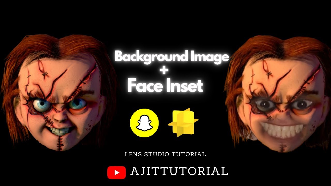 Face Inset | Chucky Face Lens |  Lens Studio v5.11 |  Create your own snapchat filter | @LensStudioDev