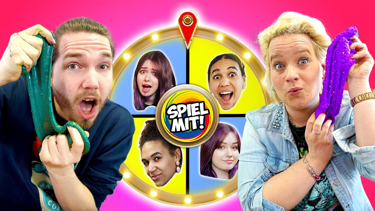 ALLY SLIME vs KATJA SLIME | GLÜCKSRAD ENTSCHEIDET | EVA vs FELIX