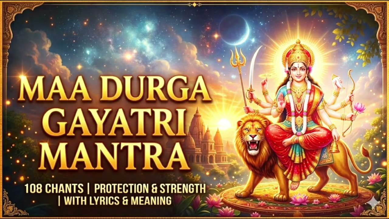 Durga Gayatri Mantra 108 Times | माँ दुर्गा का शक्तिशाली  मंत्र | Remove Negativity & Get Blessings